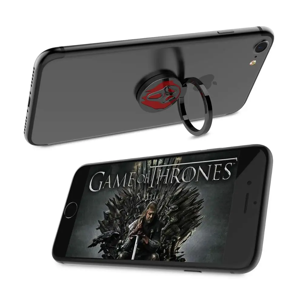 

360 Degree Rotation Transparent Cell Phone Ring Holder Finger Ring Stand for Smartphones, Multicolor