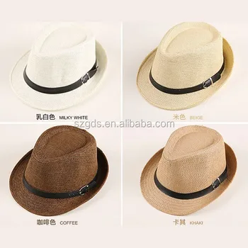 baby straw fedora hat