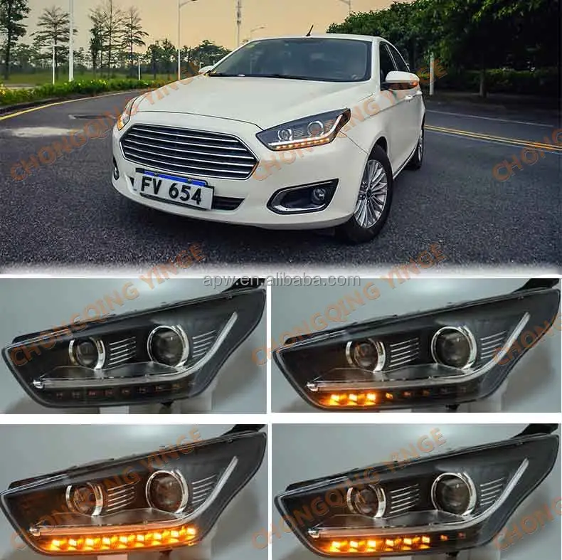 Tuning Auto Lamp For Ford E scort 2015 2016 Upgrade LED Headlight