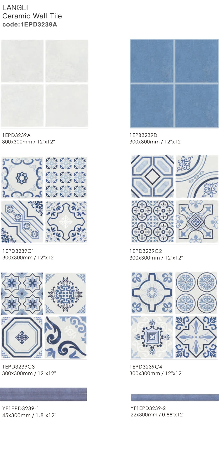 Trung quốc thiết kế mới tường gạch đá cẩm thạch màu xanh phòng tắm gạch lát sàn bằng gốm