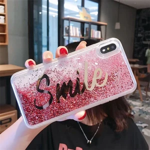 Smile Printed Liquid TPU Phone Case iPhone X XS