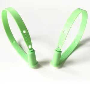 ST-3197 fixed length plastic security seal with laser marking for name logo sequential number barcode