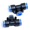 6mm-12mm Quick Connect Fitting Pu Union Variable Diameter Tee Plastic Air Tube Pneumatic Fitting