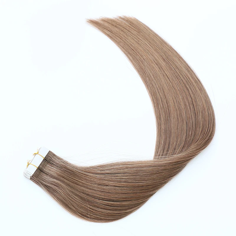 

remy human hair colored Virgin tape in hair extensions, In stock color: 1,1b,2,4,6,8,18,27,613,60. other colors can customize