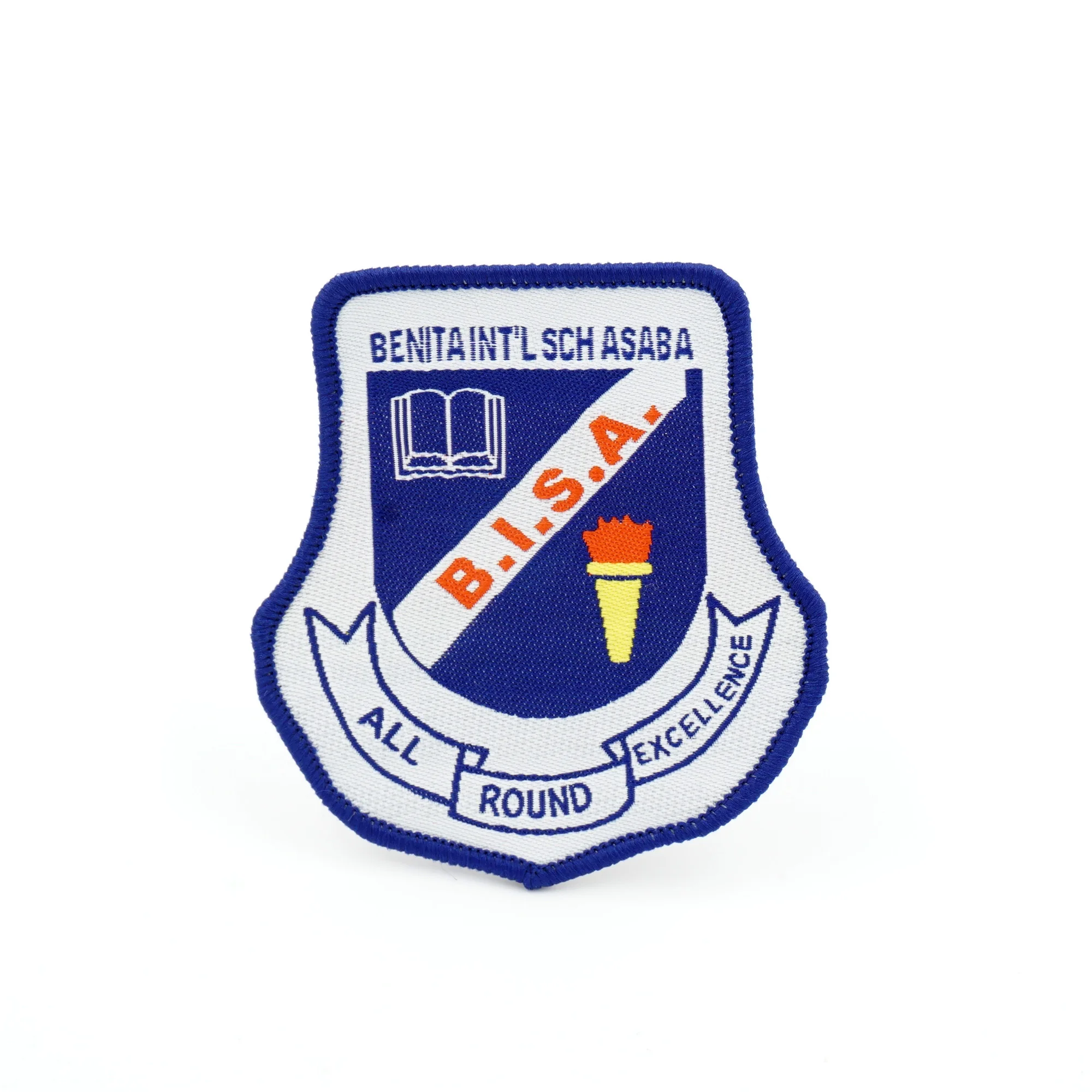 

Fancy custom embroidery patch with your own logo for school uniform, Custom color