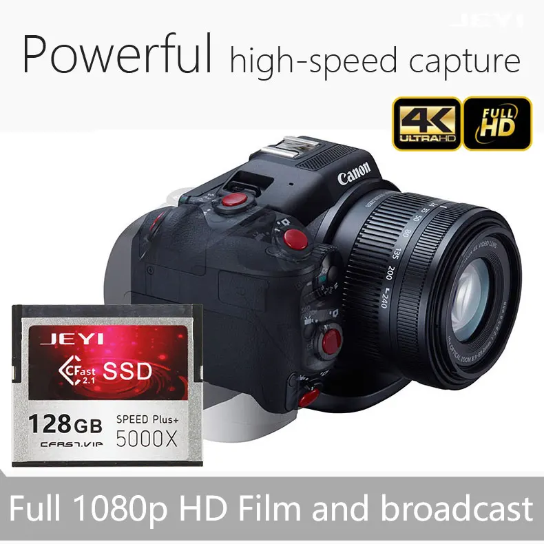 JEYI CFast particles digital video camera SSD 512G memory card SMI2246EN with SATA3 cache Industrial-grade military use CF2.0 - ANKUX.COM
