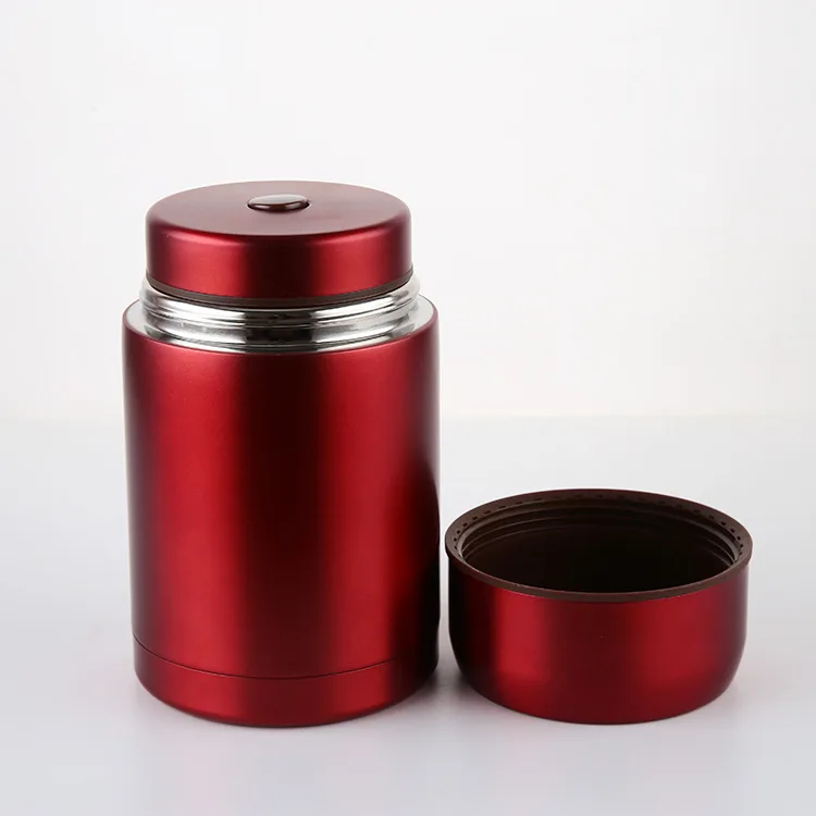 1L 800mL Double wall Vacuum kids school food flask Thermos Stainless steel Insulated Travel Food Jar with Li