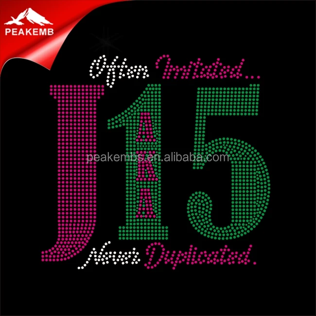 

Iron On Hotfix Rhinestone AKA Sorority heat Transfer Wholesale