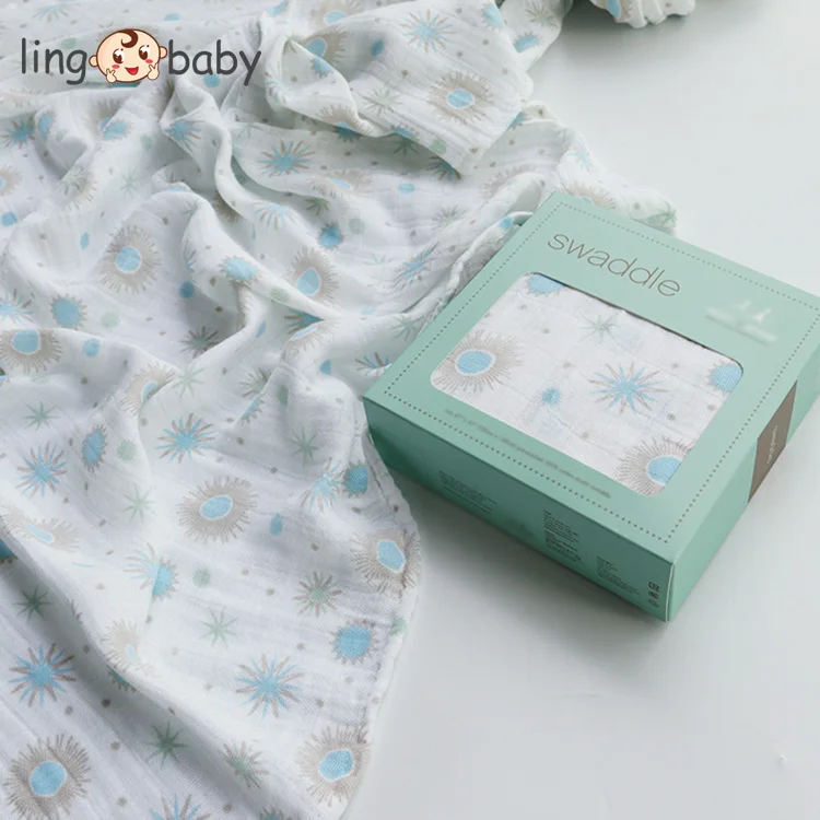 

Wholesale custom turkish egyptian cotton muslin swaddle blanket