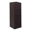 Household 4 Drawer Faux Leather CD DVD Disk Storage Cases With Custom Logo