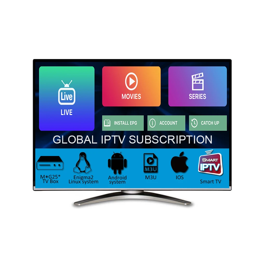 Global TV IPTV World Wide Channels 4500 Live 8000+ VOD Europe France Italia spain Arabic FHD HD H.265 iptv subscription Test m3u