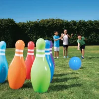 

Lower MOQ OEM/ODM Big Inflatable Bowling Sets Game,Inflatable Bowling Pins For Kids Play,PVC Inflatable Proportion Bowling Ball