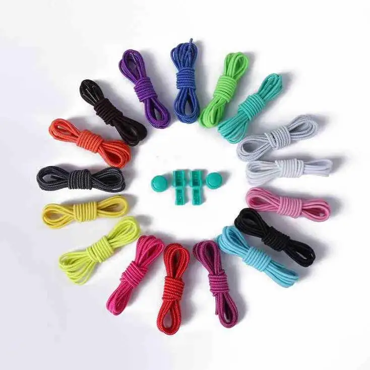 Promotion Color Beatiful Elastic Laces No Tie Coiled Elastic Shoelace