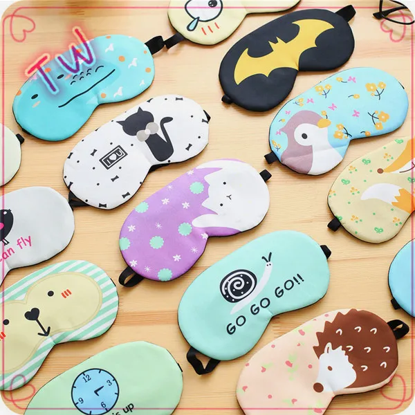 

ODM custom luxury cartoon cute sleep mask ,Hot Sale Wholesale Top Quality Polyester cotton eye mask for women sleep, Multiple colors