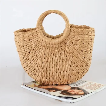 wicker beach tote