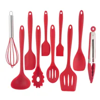 

10-Piece Silicone Kitchen Utensils Heat Resistant Cooking Utensil Set