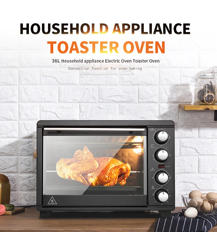 Small Countertop Oven 36l 30230 Degree Electric Convection Oven Home