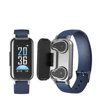 

2 in 1bluetooth headset smart bracelet handsfree smart watch fitness headset earphone