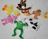 Funny stuffed slingshot toys rubber band in arms flying animals with screaming