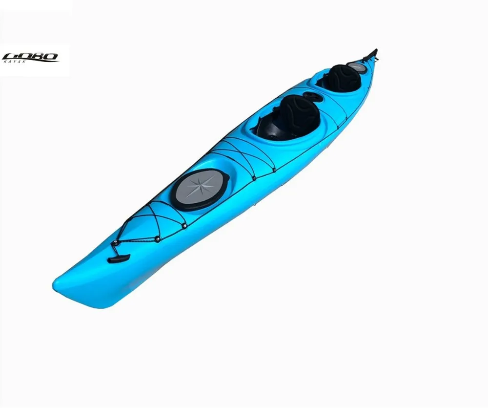 5.2 Meters Sea Touring Kayak Double Ocean Kayak For Sale Plastic Racing