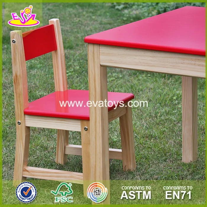 2018 New Design Wooden Kids Table And Chairs Cheap Wooden Children