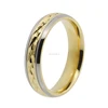 Very nice titanium gold ring for women with width 5mm available