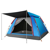 

3-4 person Large Space Sun Shade Automatic 3 seconds speed open Portable Sliver Anti-UV Coating Outdoor Car Camping Hiking Tent