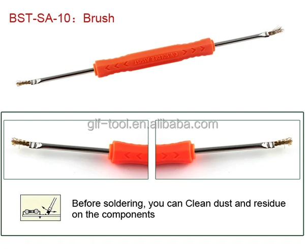 Soldering Aid Kit Brush Scraper Hook Spike 