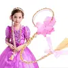 Factory wholesale fashion kid girl wig braids long flower headband