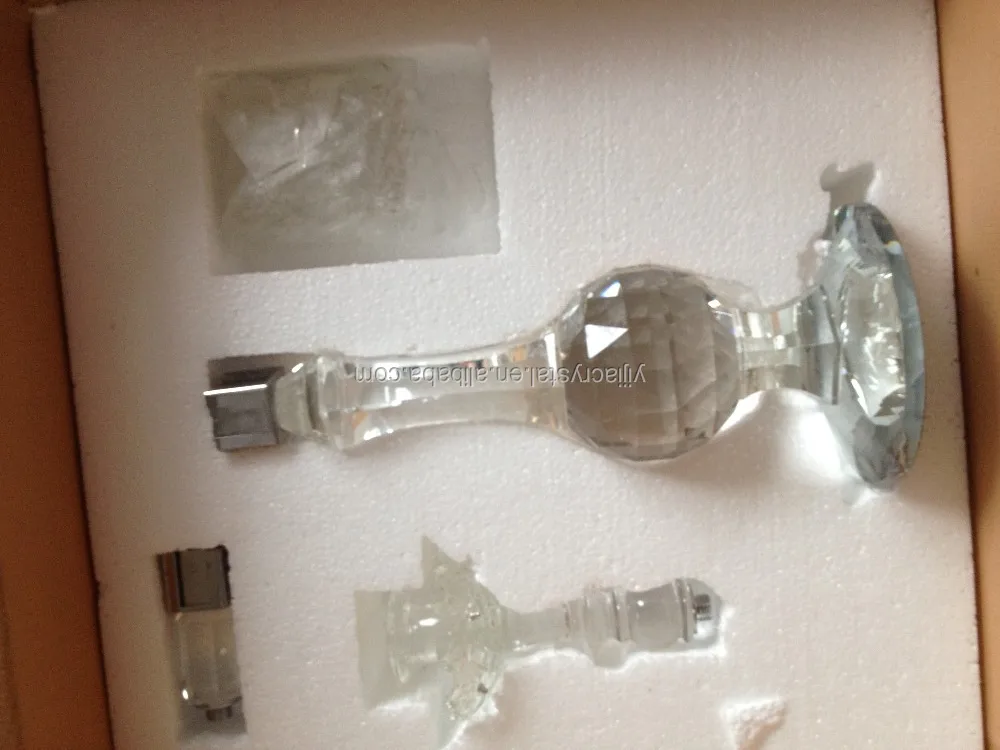 Cristal titular de la vela candelabros de cristal de cristal/al por mayor decorativos de la boda