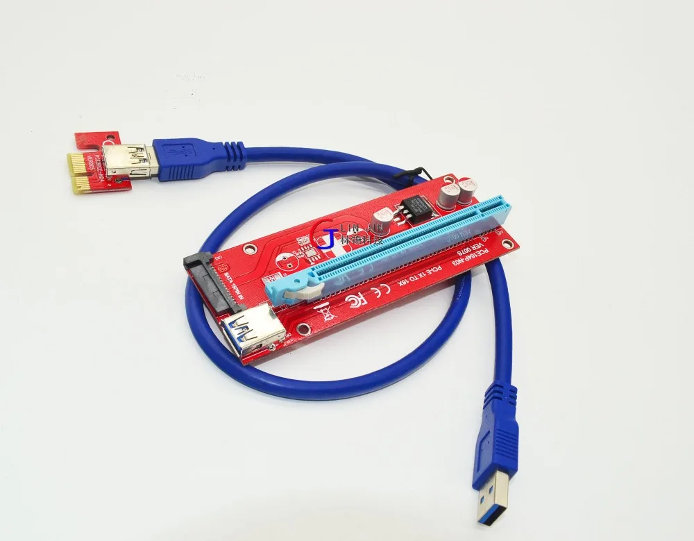 

New version 007s pcie x16 riser card 60cm usb 3.0 for mining bitcoin pcie risers, N/a