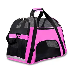 Image of Easy to Clean Foldable Airline Approved Travel Pet Dog Carrier Bag