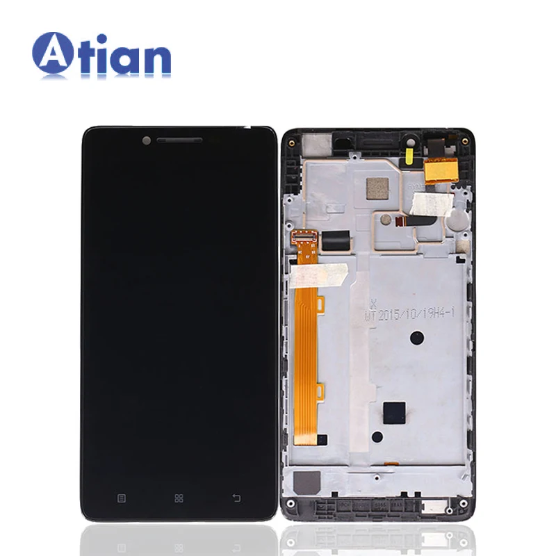 

LCD Screen for Lenovo A6000 Lcd Display Touch Screen Digitizer Assembly with Frame for Lenovo A6000 LCD, Black
