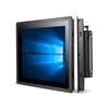 True flat 15 inch capacitive touch screen industrial all in one panel pc J 1900 motherboard with aluminum alloy case