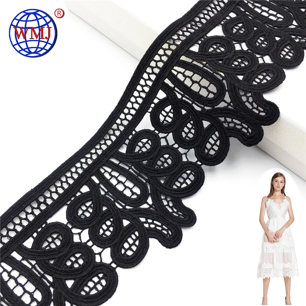 

Australia 3.4 Inch deep white milk silk fancy frilly scalloped lace trim, Can be customized