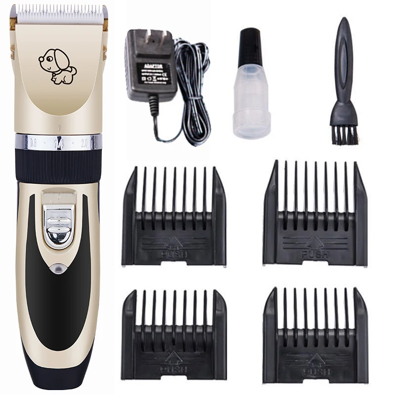 

Professional Grooming Pet Clipper Dog Hair Trimmer, Gold, black, silver, gray