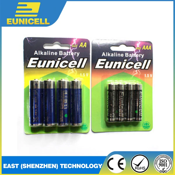 Dry Cell 1.5v Aaa Am3 Lr03 No.7 Alkaline Battery With Shrink Wrapped
