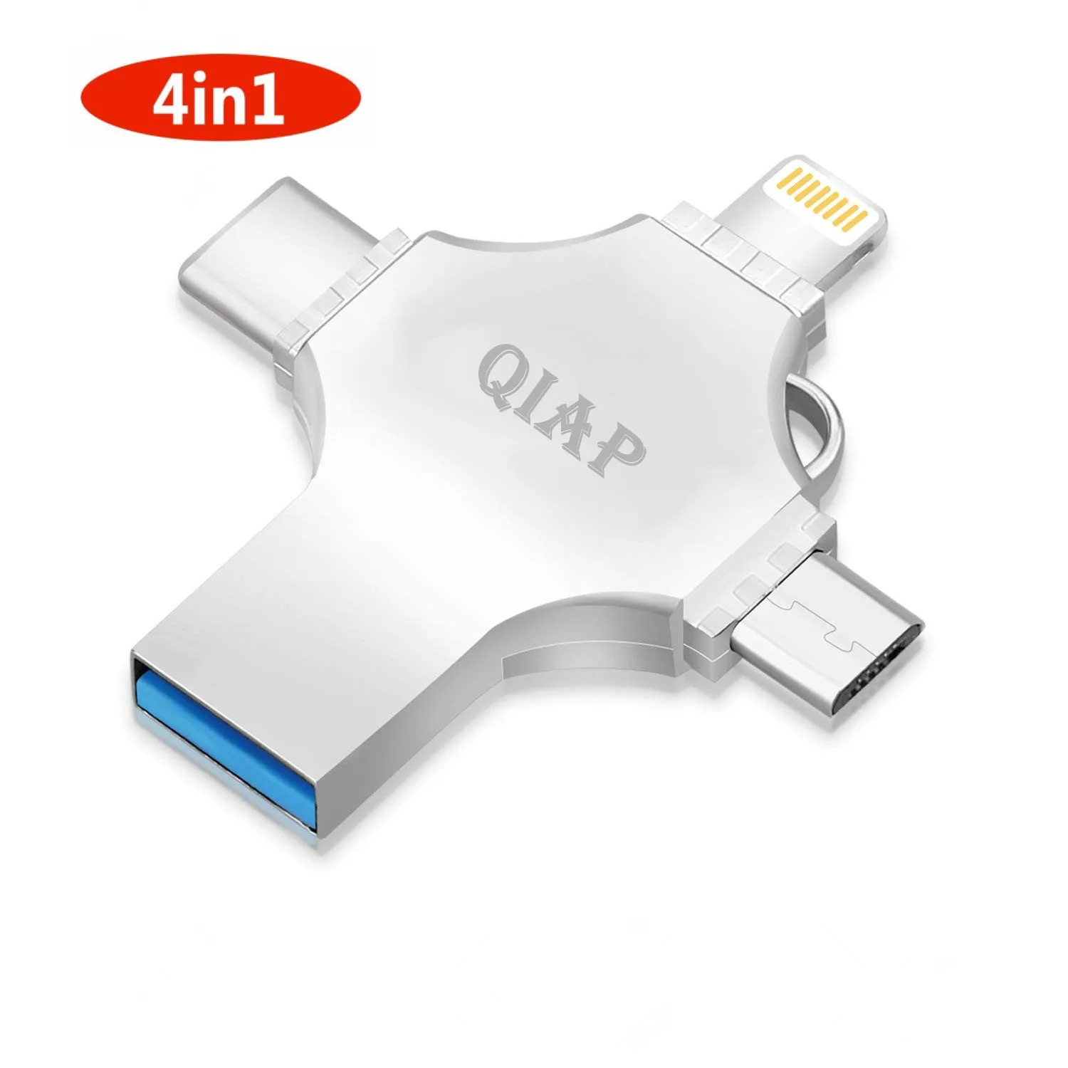 

4 in 1 Multifunctional USB Flash Drives , USB 3.0 External Storage Disk For iPhone
