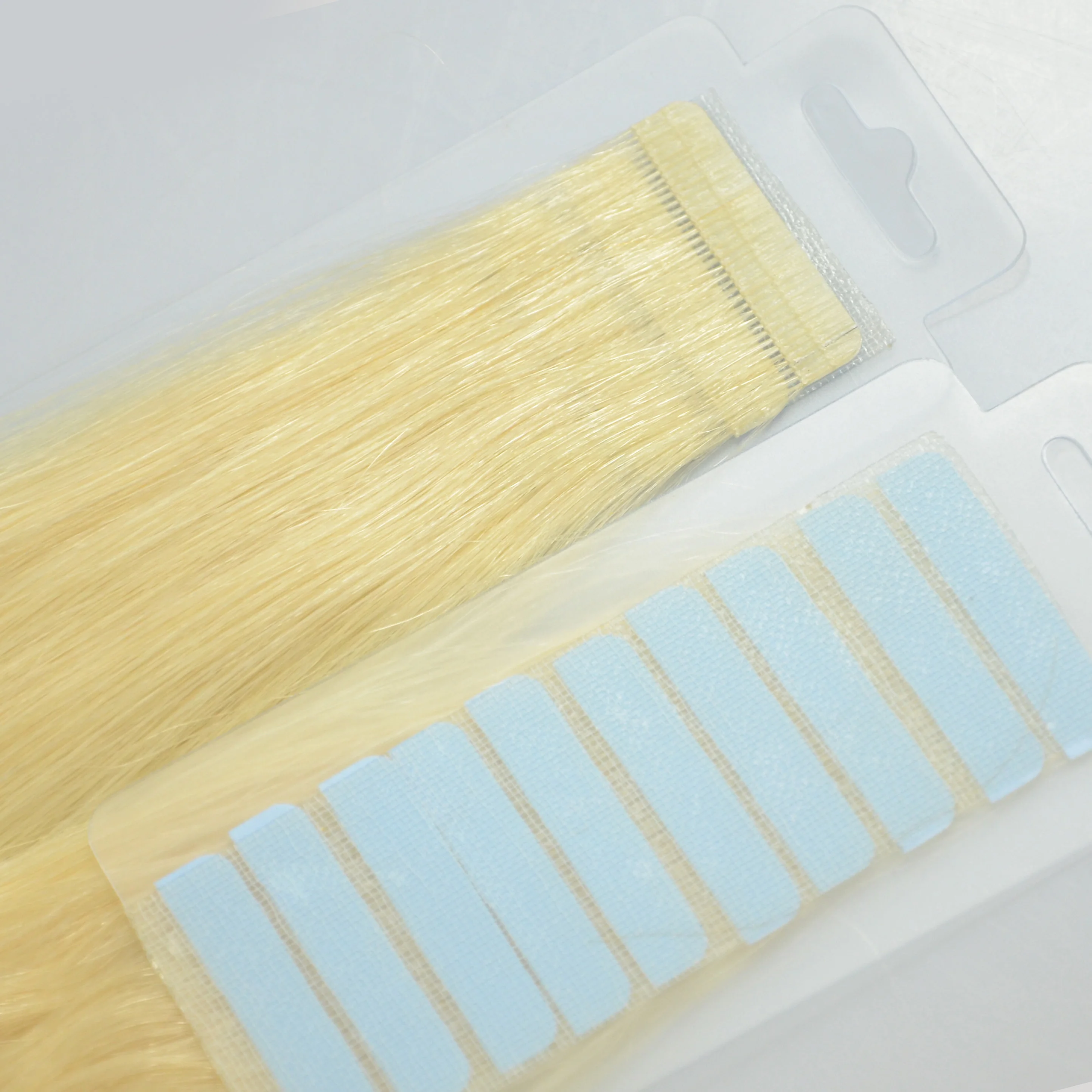 

Hoho hair cuticle aligned 22 inch human hair tape hair extensions, #613
