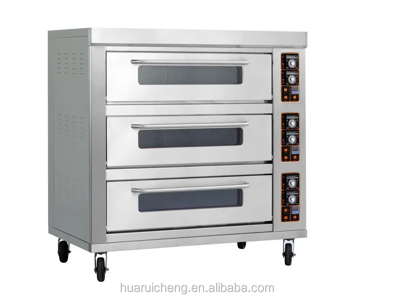 
Heavy duty 3 deck 6 tays gas deck oven 