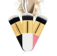 

BUEART 2018 Black color best kabuki and flat foundation brush for stick powder