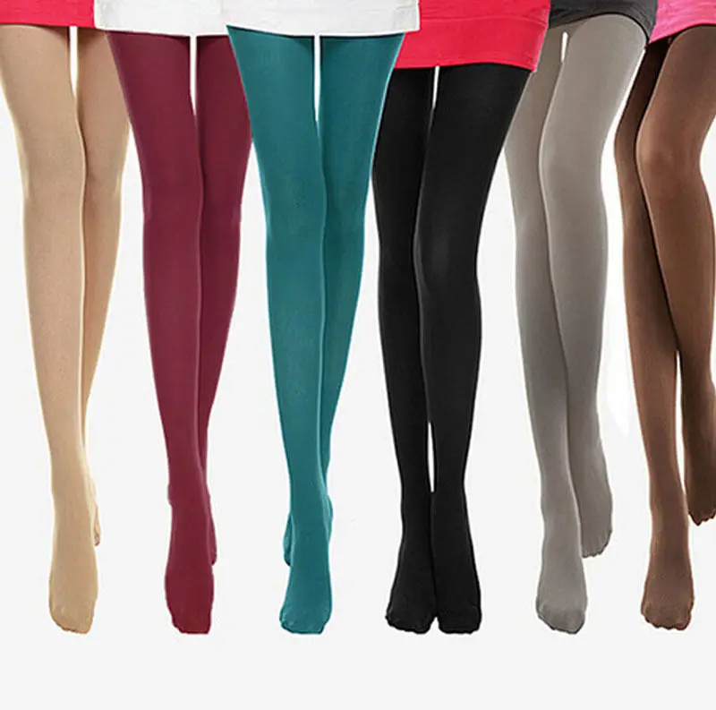 

Plain black sexy snagging resistance business woman office pantyhose / tights