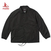 

Wholesale good waterproof blank coaches jacket plain black