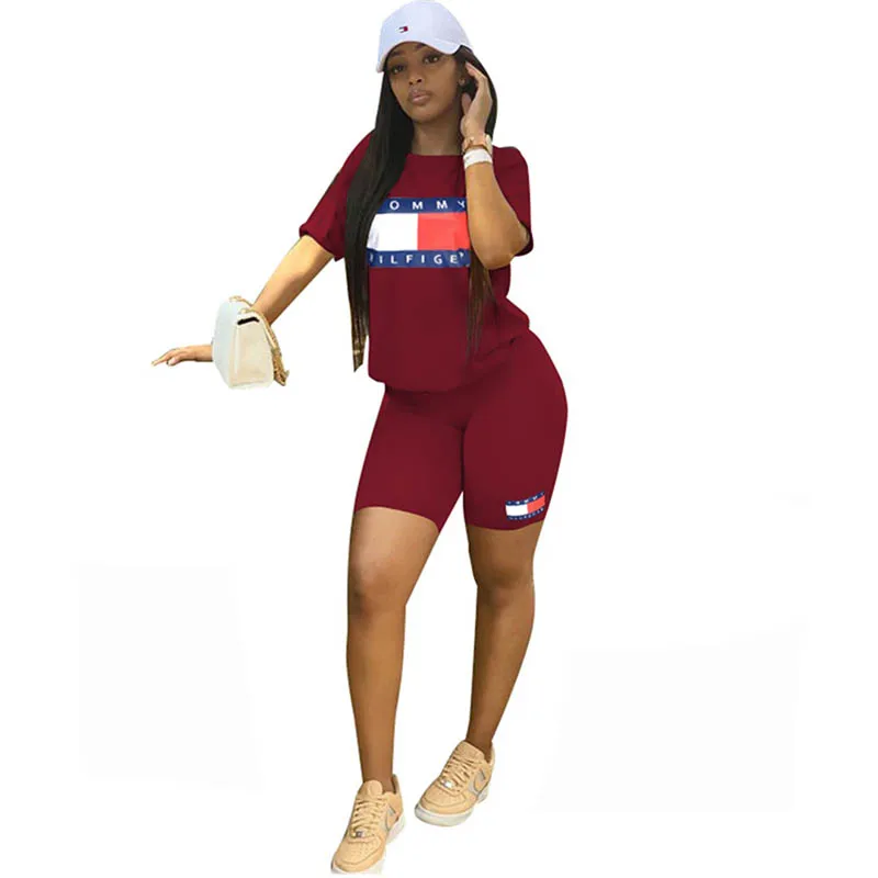 

Two Pieces Outfits Casual Sports Two-Piece Shorts Set