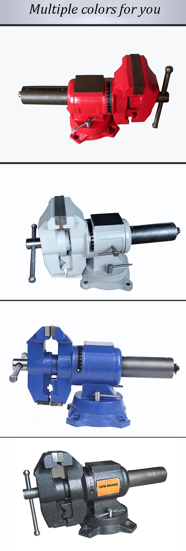 Multipurpose Stationary Type Bench Vise With Anvil 