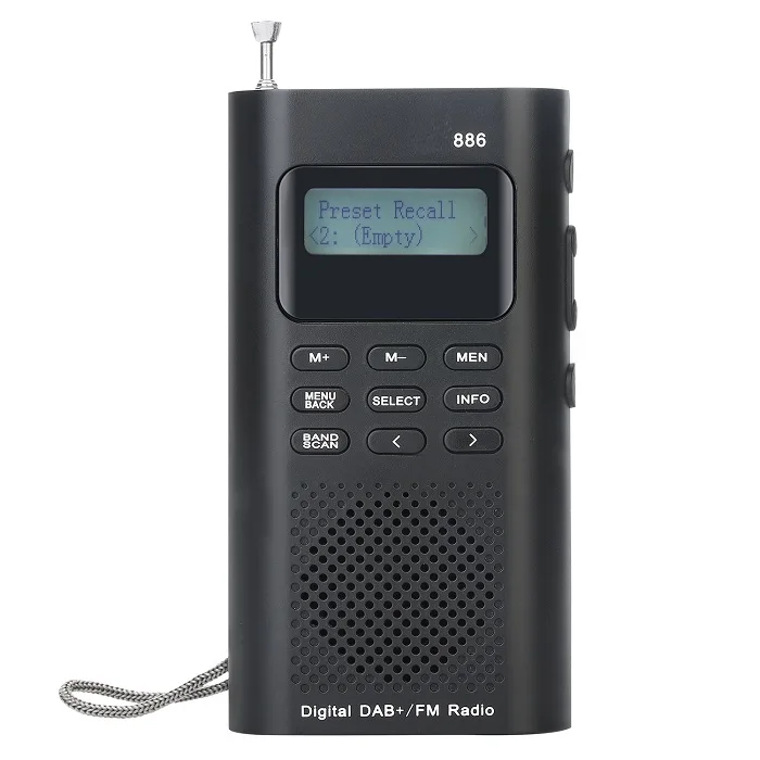 

Newest mini portable pocket DAB+FM radio with flashlight rechargeable dab radio digital, Black,white radio