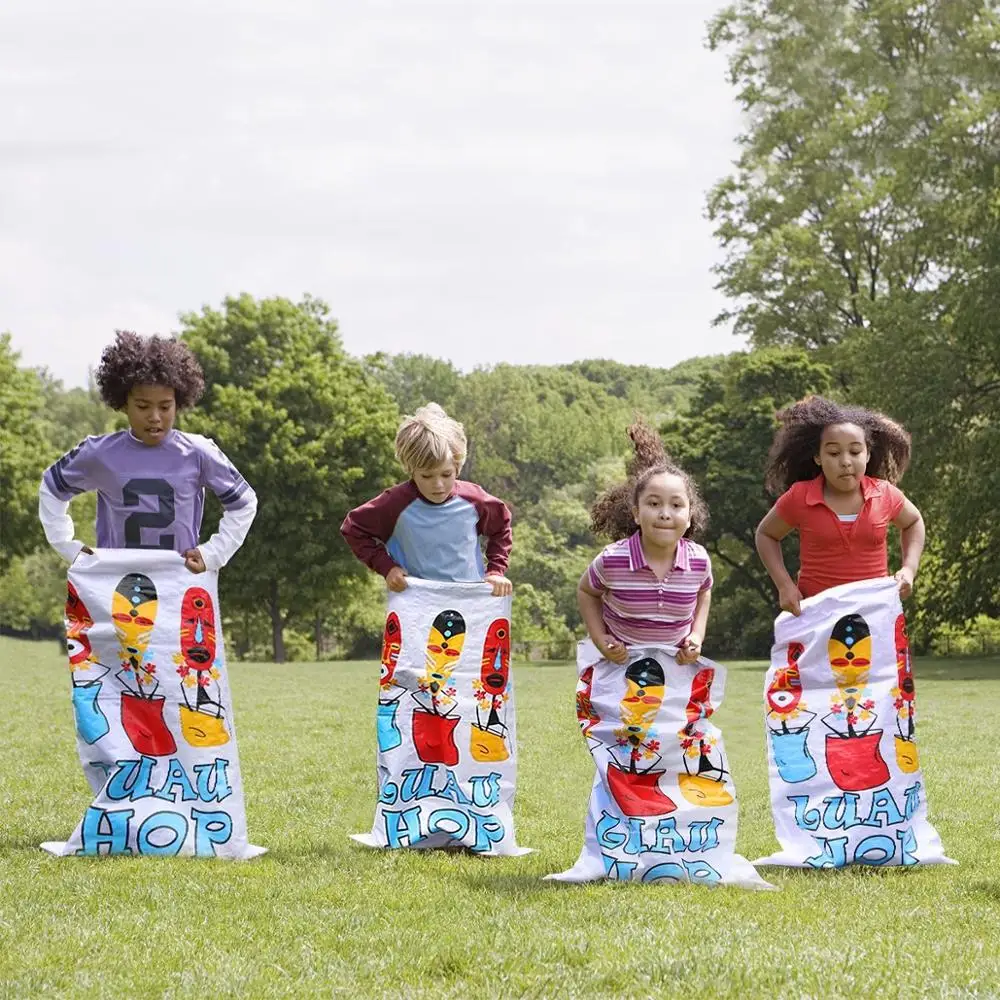 potato sack race game using pp sacks