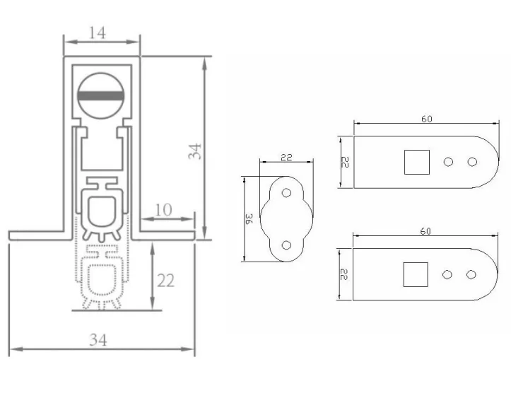 New Arrival Intumescent Door Seals Automatic Bottom Soundproofing Rubber Door Seal Buy Fire Door Seals Acoustic Fire Seal Ac Easy Seal Product On