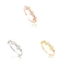 Manufacturer Korean Bezel Setting Rings Flower Shaped Alloy Diamond Ring Fashion Fancy Rings for Women