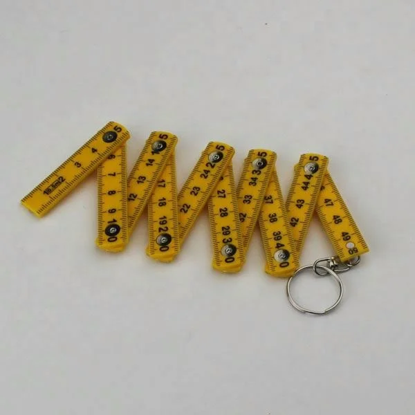 

Mini 50cm Plastic Folding Ruler With Keyring